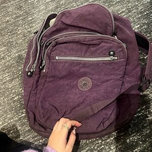 Kipling Deep Purple Backpack